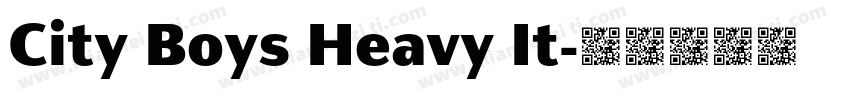 City Boys Heavy It字体转换
